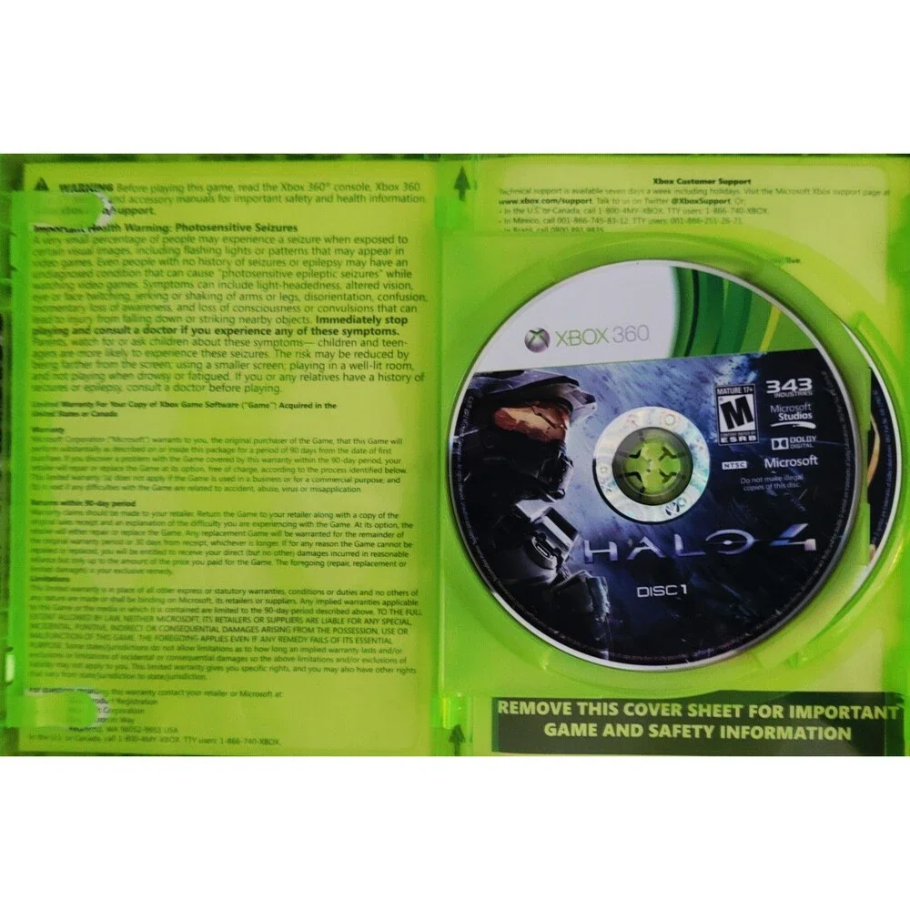 Halo 4 (Microsoft Xbox 360) Complete/ Tested/ No Manual/ Fast Next Day Shipping